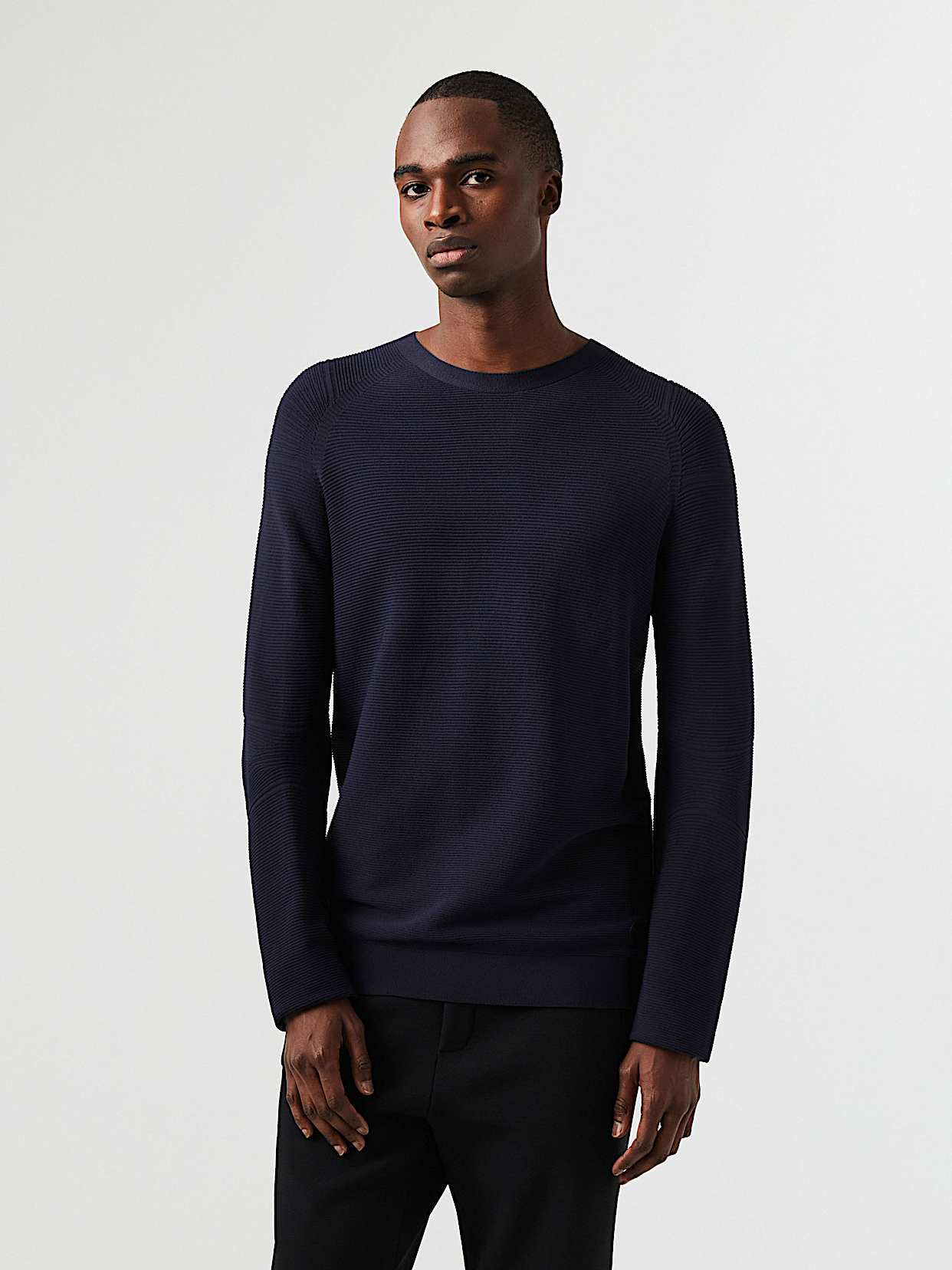 Seamless 3D Performance Knit Crewneck Sweater | FOSOP V3.Y5